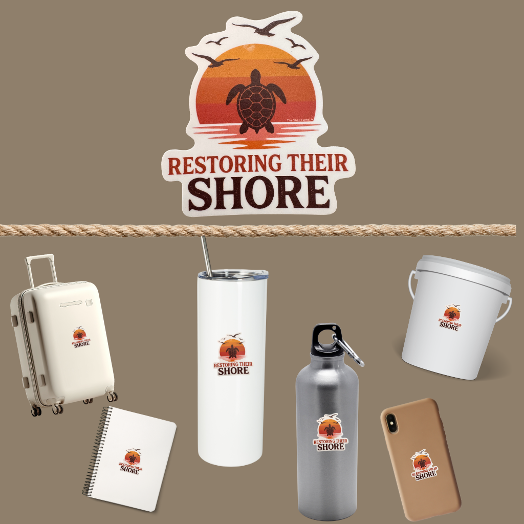 Restoring Their Shore 3" Die-Cut Vinyl Sticker