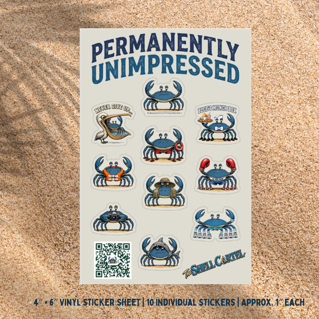 Salty Blue -  Die-Cut Vinyl Collectible Sticker Sheet