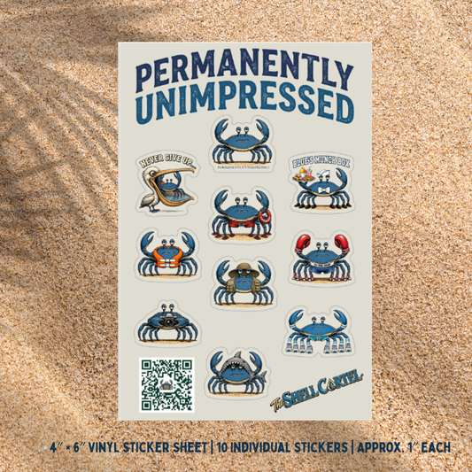 Salty Blue -  Die-Cut Vinyl Collectible Sticker Sheet