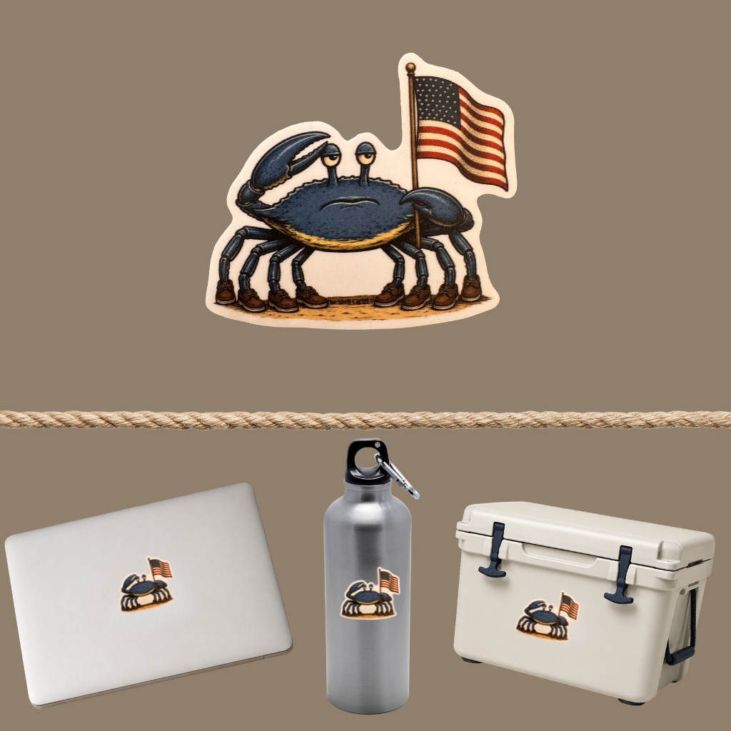 Salty Blue - Saluting America 2.5" Die-Cut Vinyl Sticker