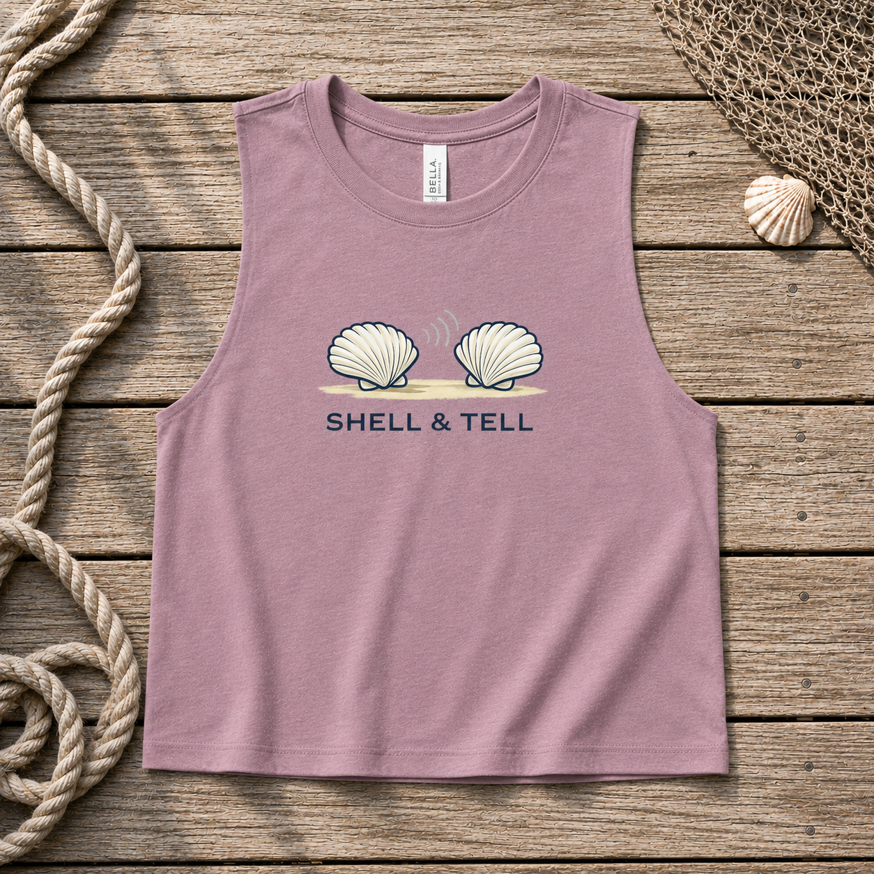 Shell and Tell - Cropped Tank
