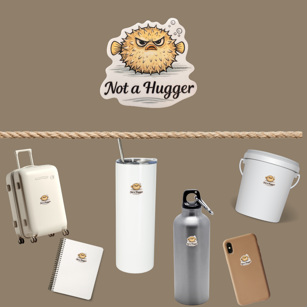Not a Hugger 2.5" Die-Cut Vinyl Sticker