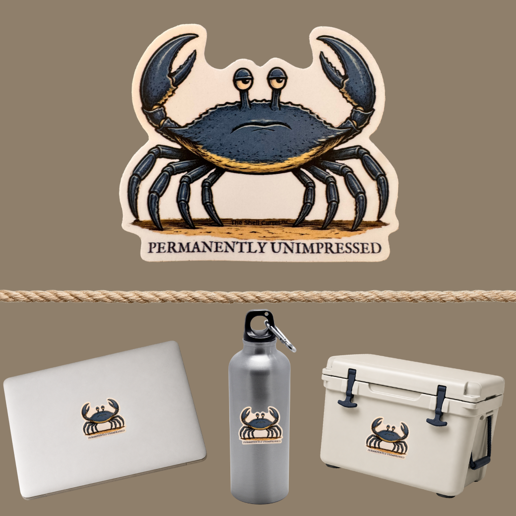 Salty Blue - Permanently Unimpressed 3" Die-Cut Vinyl Sticker