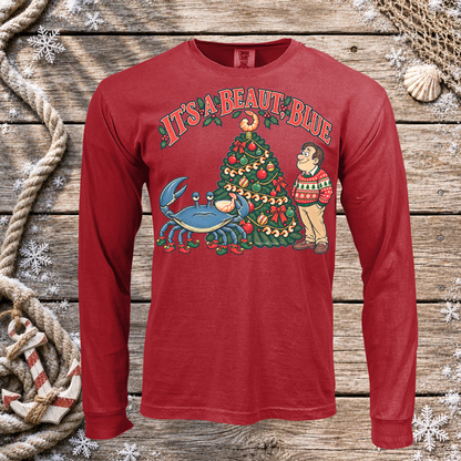 Salty Blue It's a Beaut Blue Long Sleeve Tee