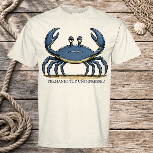Salty Blue - Permanently Unimpressed Tee