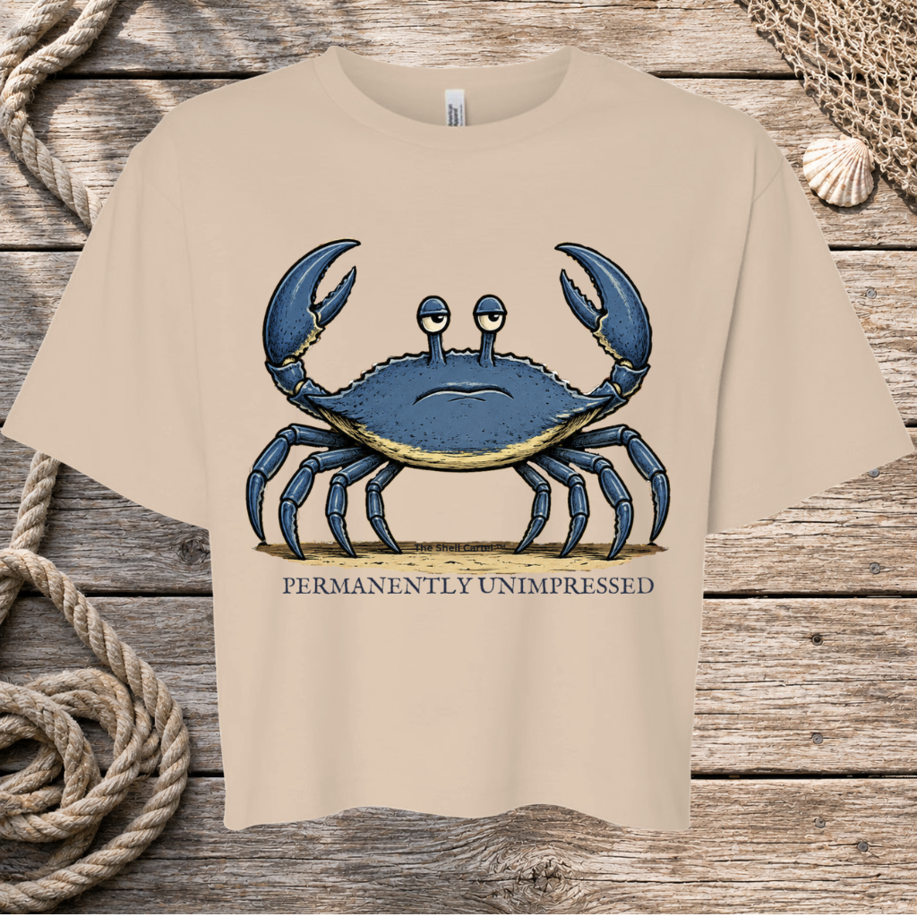 Salty Blue - Permanently Unimpressed Boxy Tee