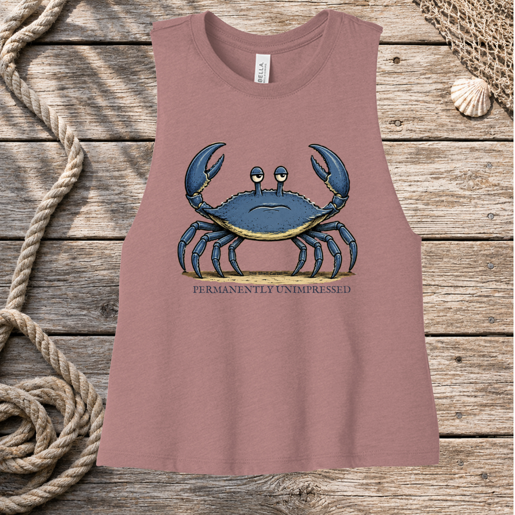 Salty Blue - Permanently Unimpressed Racerback