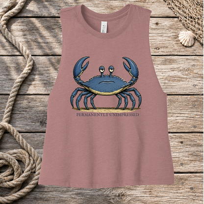 Salty Blue - Permanently Unimpressed Racerback