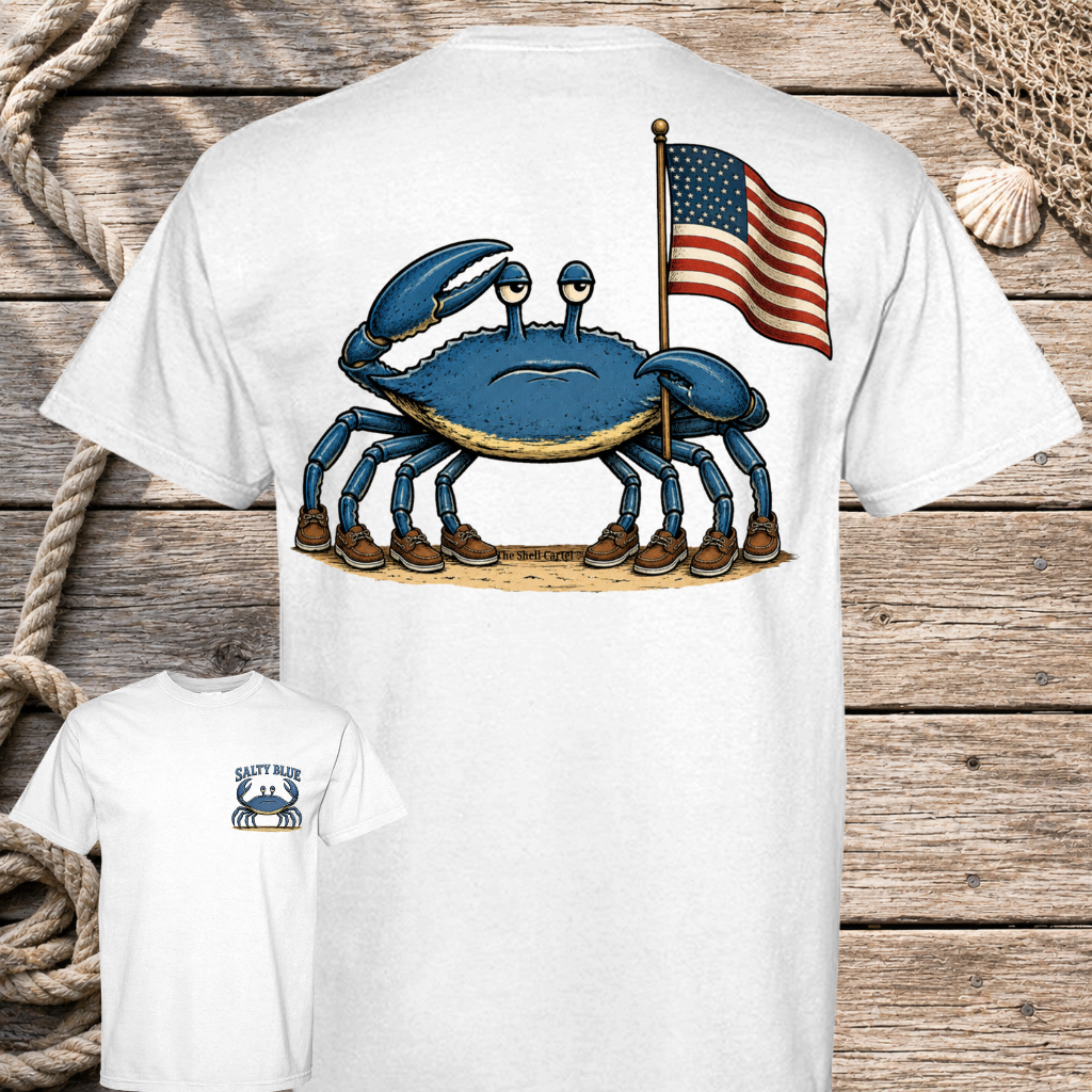 Salty Blue - American Blue Salute Tee
