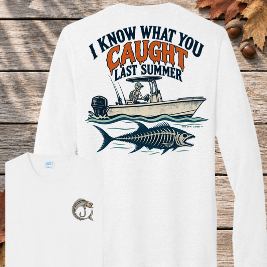 I Know What You Caught Last Summer Tri-Blend Long Sleeve Tee