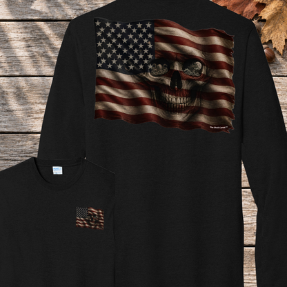 Old Glory Never Dies Tri-Blend Long Sleeve Tee