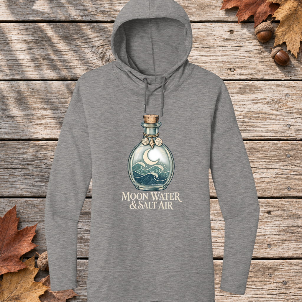 Moon Water Salt Air  Women's Featherweight Hoodie