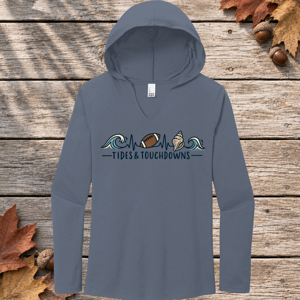 Tides and Touchdowns Perfect Tri Hoodie