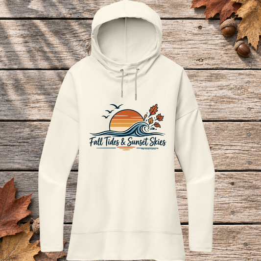 Fall Tides and Sunset Skies Featherweight Hoodie