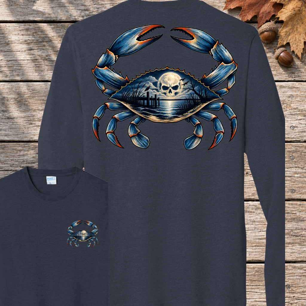 Dark Side of the Shell Long Tri-Blend Long Sleeve Tee