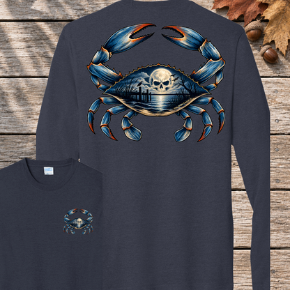 Dark Side of the Shell Long Tri-Blend Long Sleeve Tee