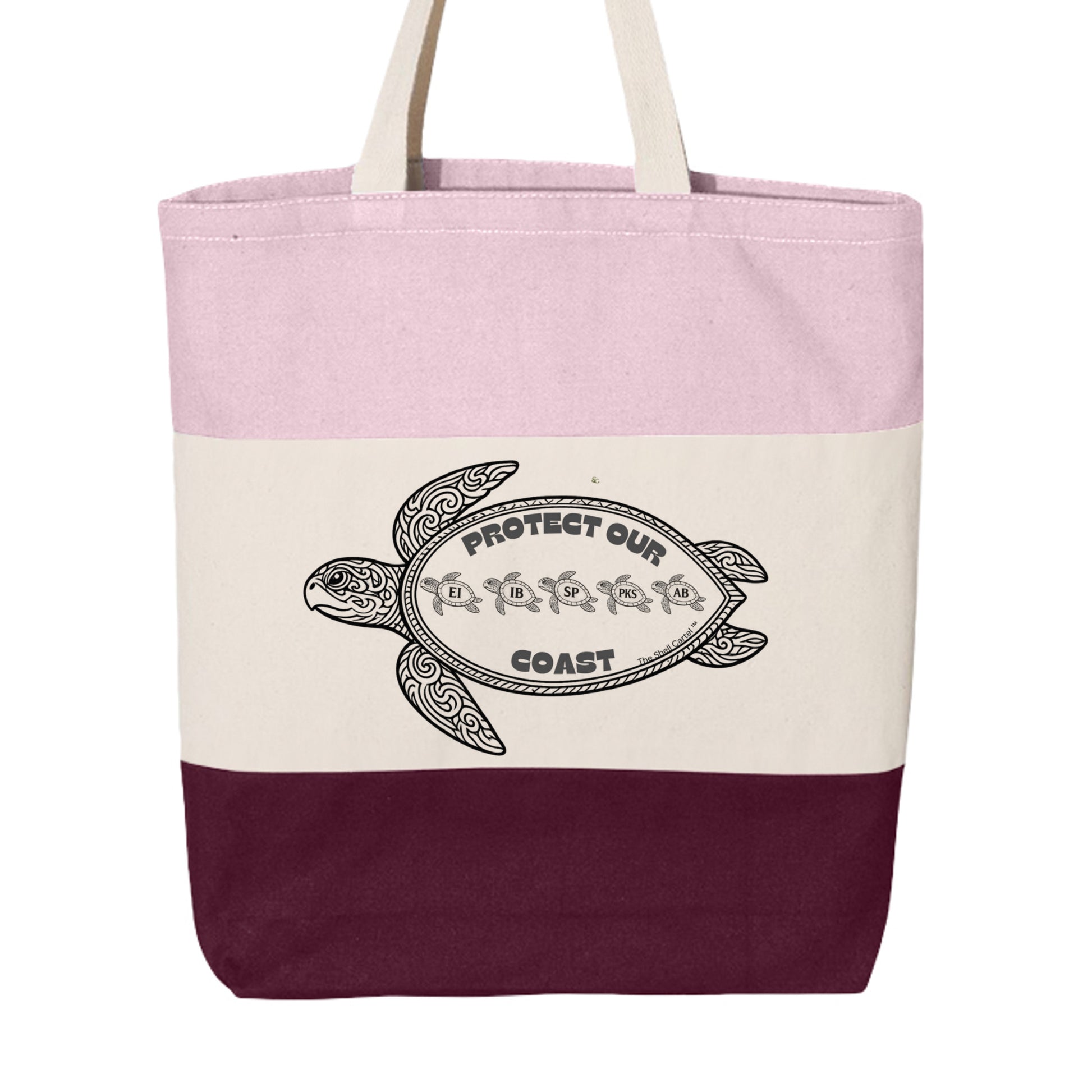 Maroon/ Natural/ Light Pink - Q125900 - FRONT