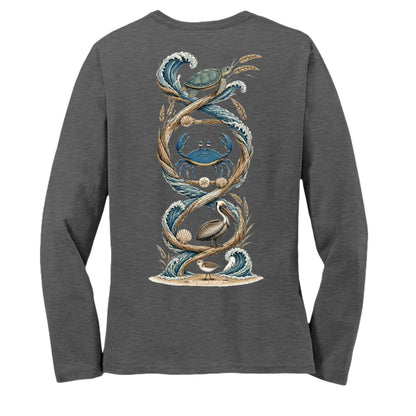 Dark Heather Grey - LPC54LS - BACK