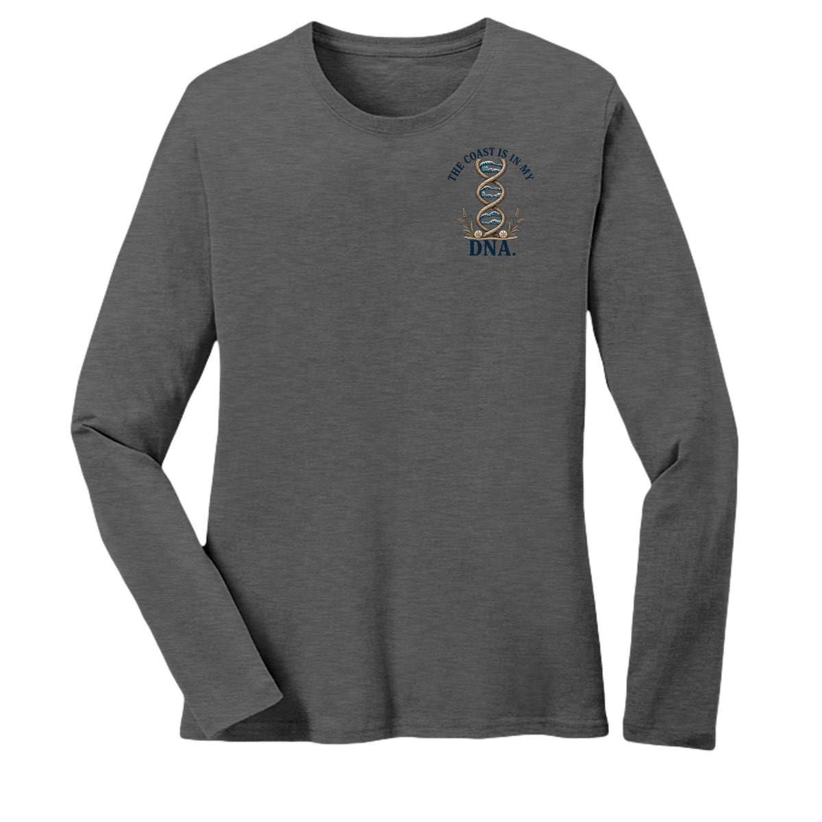 Dark Heather Grey - LPC54LS - FRONT